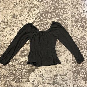 Madewell Black Long Sleeve Top